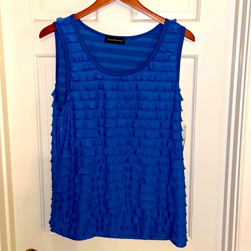 Travel Elements Electric Blue Tank Top